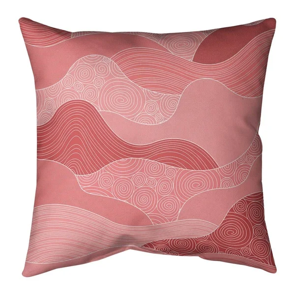 Porch & den Camellia Classic Waves Throw Pillow - 18 x 18 - Purple - Cotton