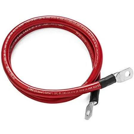 Spartan Power Singlered2/0Awg15Ft38 Single Red 15 ft 2/0 AWG Battery C