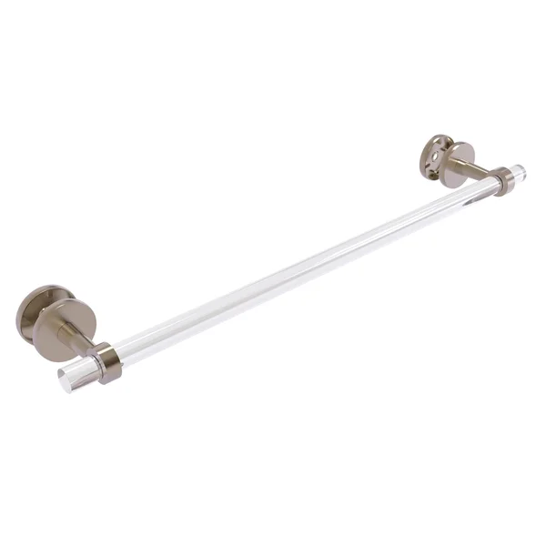 Allied Brass CV-41-SM-24-PEW 24 in. Clearview Collection Shower Door Towel Bar Antique Pewter