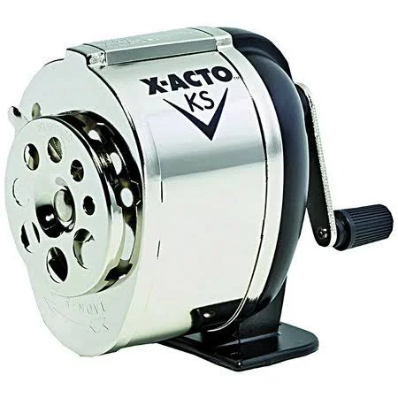 Elmers 1031 x Acto Black Table or Wall-Mount Heavy Duty Pencil Sharpener