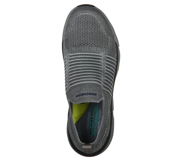 Skechers Men's Relaxed Fit Delmont Jenko Sneaker, Charcoal