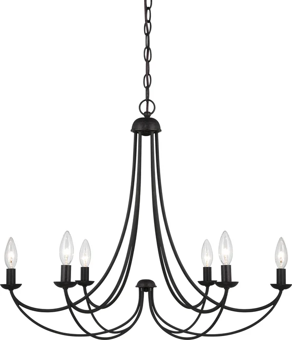 Quoizel MRN5006IB Mirren 6-Light Chandelier - Imperial Bronze