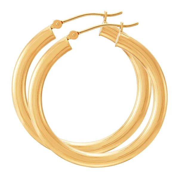 Macy&s Polished Hoop Earrings in 14K Gold - Metallic - Earrings