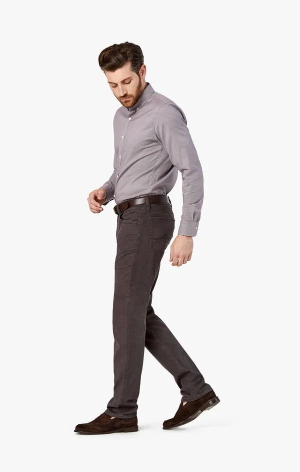 34 Heritage Men's Charisma Relaxed Straight in Anthracite Twill - Men's Pants
