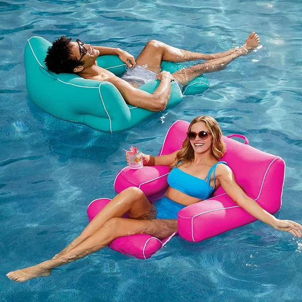 Floating Mesh Pool Chair - Aqua - Frontgate