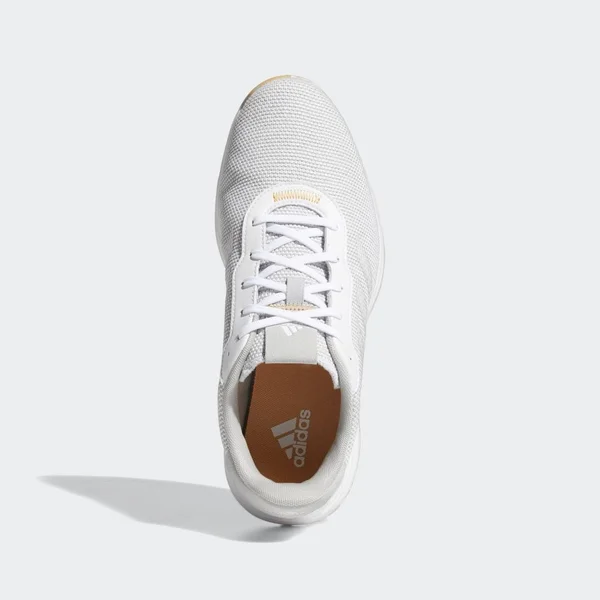 Adidas S2G Spikeless Golf Shoes - gray/white/hazy Orange 8 Wide