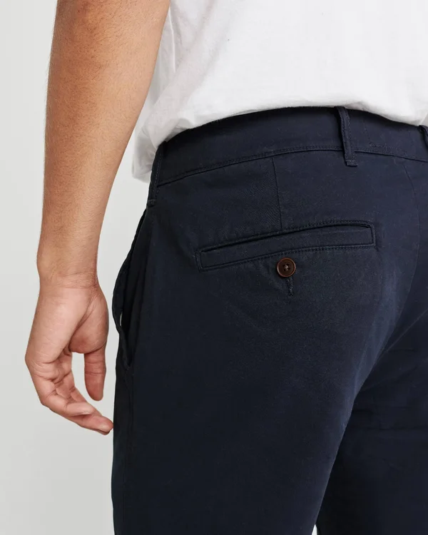 Abercrombie & Fitch Men's Super Skinny Chinos in Navy Blue - Size 34 x 32