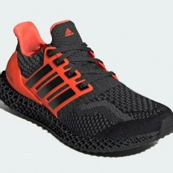 Adidas Ultra 4D Core Black Solar Red - Size 10 Men
