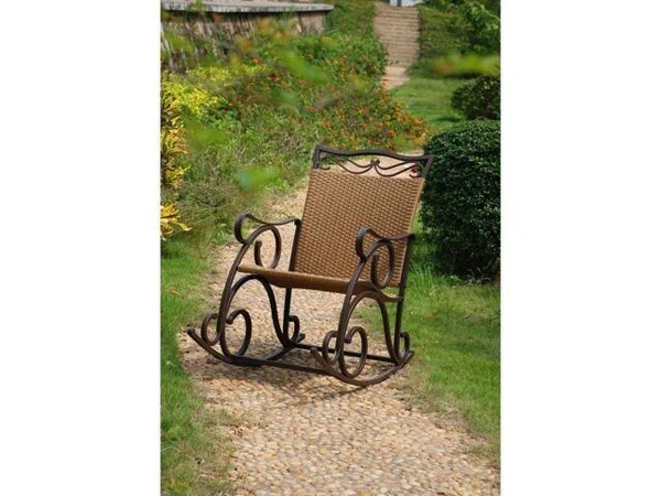 International Caravan Valencia Resin Wicker/Steel Rocker