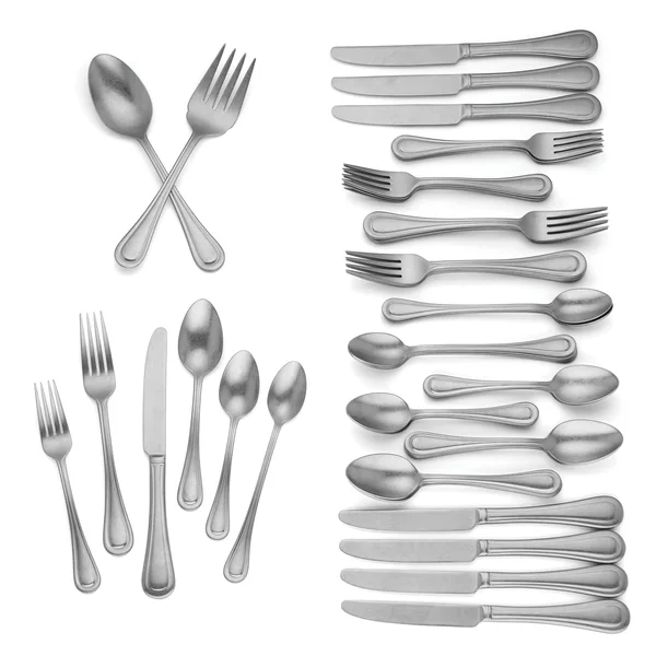 Lenox Shelby Tumbled Finish 50 Piece Stainless 18/10 Flatware Service for 8 New