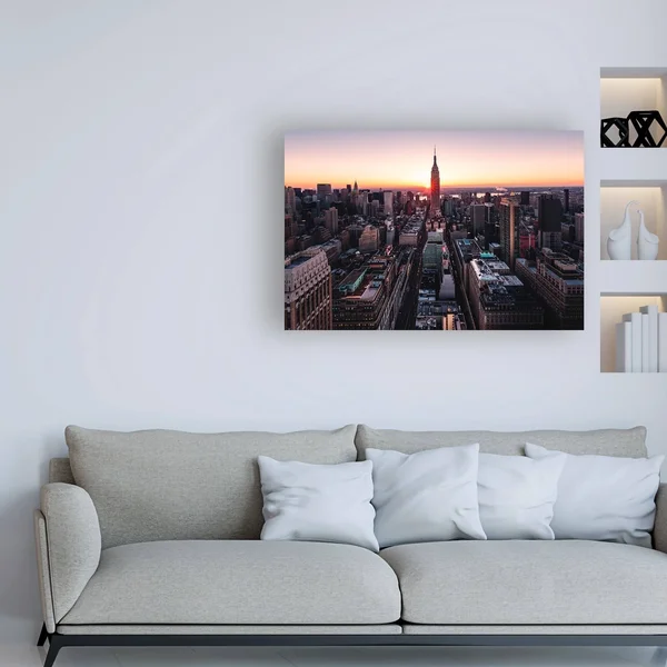 Trademark Art Bruce Gett 'Empire Sunburst Sunrise' Canvas Art