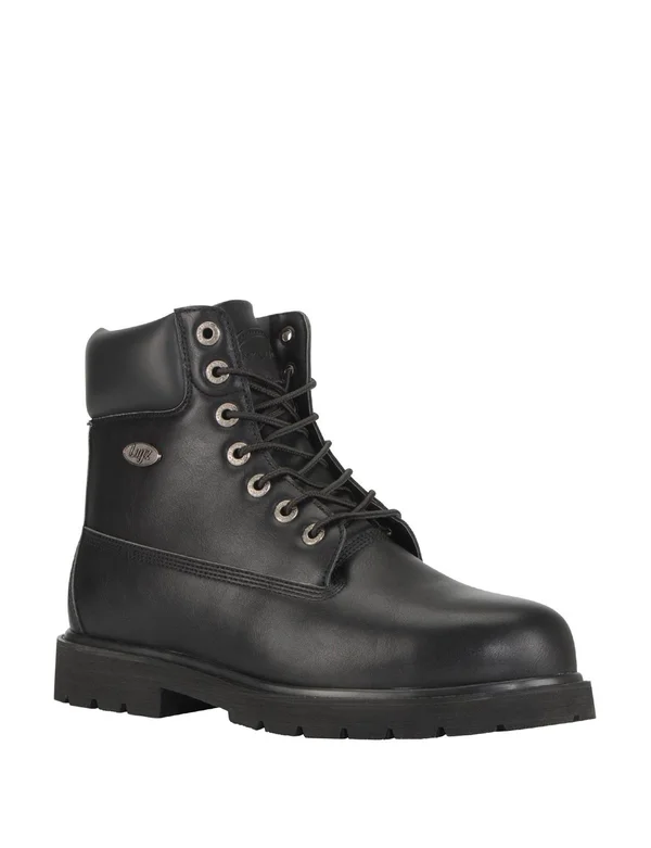 Men's Lugz Drifter 6 inch Steel Toe Work Boot, Size: 11 2E, Black