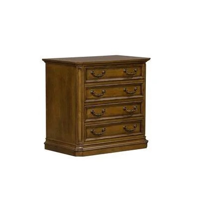 August Grove Passabe 2-Drawer Lateral Filing Cabinet, Brown