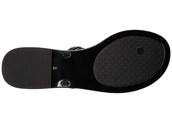 Tory Burch Mini Miller Flat Thong Sandal 10, Black