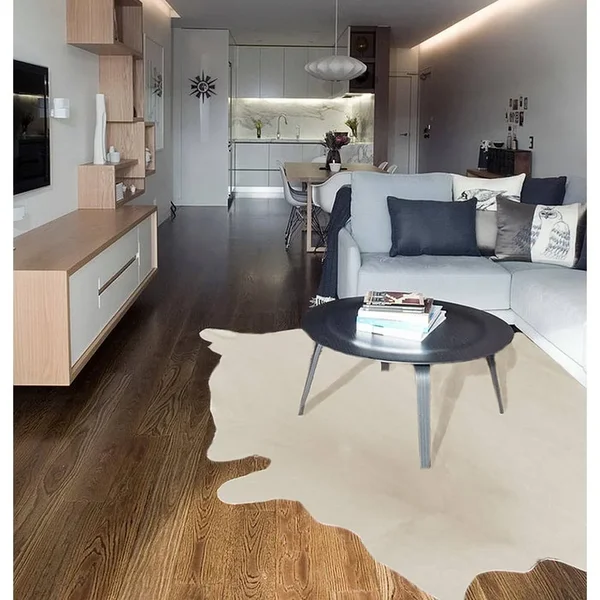 Geneva Cowhide Rug - 5ft x 7ft - Tan