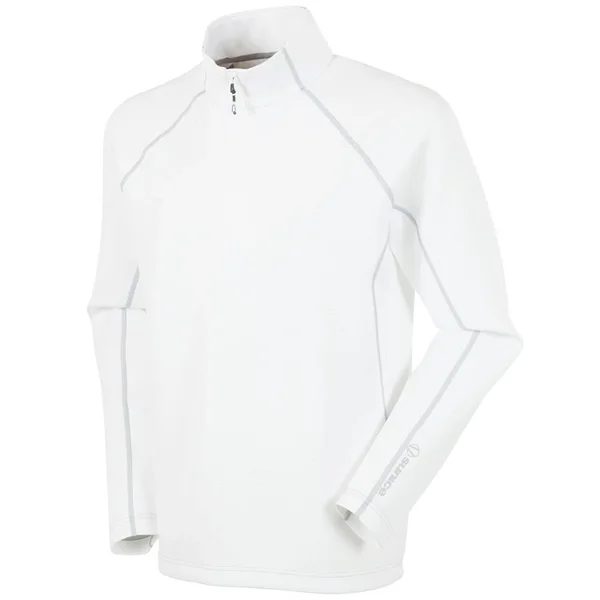 Sunice Men's Alum Half Zip Pullover Size 2XL - Pure White/Magnesium