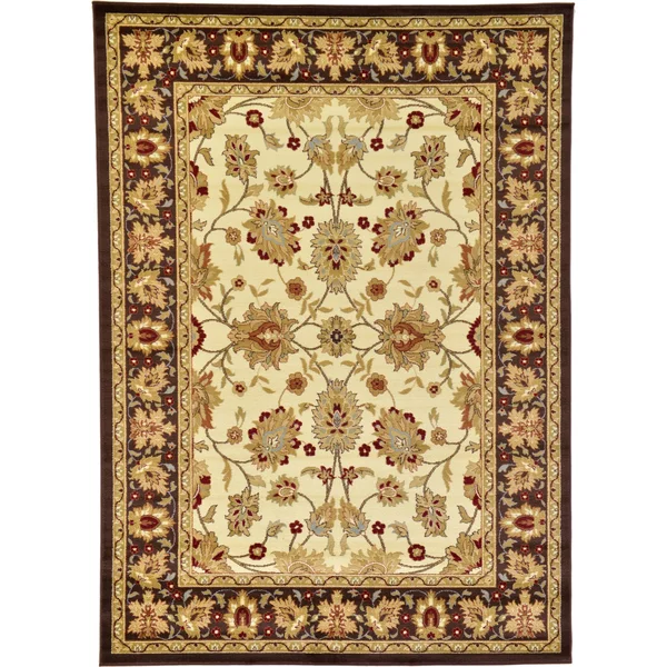 Unique Loom Springfield Voyage Area Rug - 7& x 10& - Cream