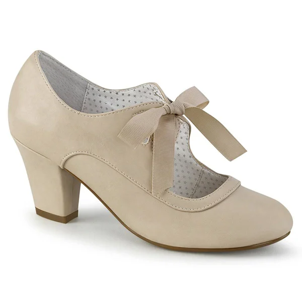 Pin Up Couture Women's Wiggle 32 Mary Jane Pump - Size: 8, Black Patent