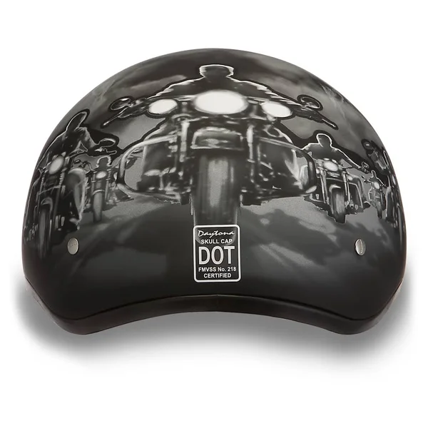 Daytona Skull Cap Helmet Guns (Size: XS)