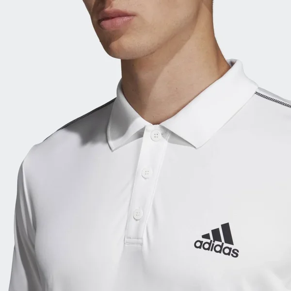 Adidas Men's Club 3 Stripes Tennis Polo, XXL, White