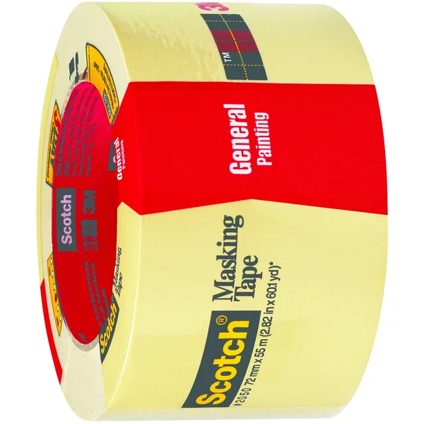 3M 2050 Masking Tape - 3x22 x 60 yds., Natural, 12/Case T9382050