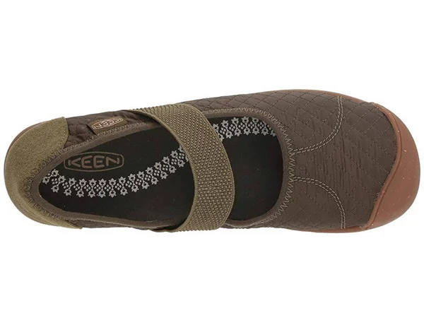 KEEN Quilted Mary Jane Slip-On Shoes- Sienna MJ Quilted - Size 8-1/2 Medium, Martini Olive