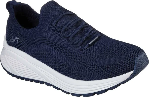 Women's Skechers Bobs Sport Sparrow 2.0 Allegiance Crew Sneaker - Size: 5.5, Blue