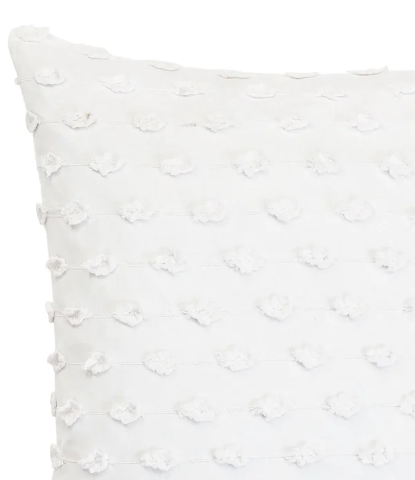 Trina Turk Basic Fringe Throw Pillow White