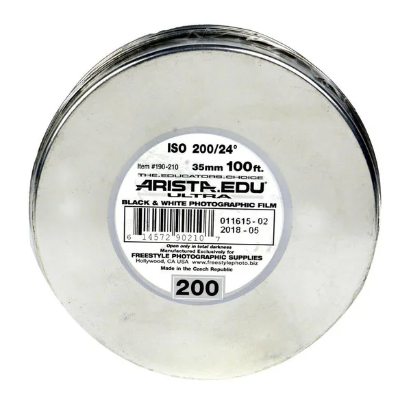 Arista Edu Ultra 200 ISO Black & White Film 35mm x 100 ft