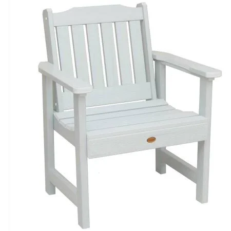 Highwood Eco-Friendly Recycled Plastic Lehigh Garden Chair, White