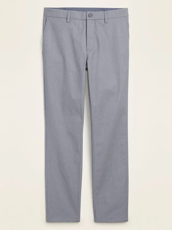 Old Navy Men's Skinny Ultimate Built-in Flex Chino Pants - Light Gray Texture - Size 30W