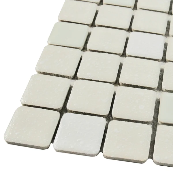 SomerTile FKOSRR98 plethon Square Porcelain Floor and Wall Tile 11.75 inch x 11.75 inch Green/White/Beige