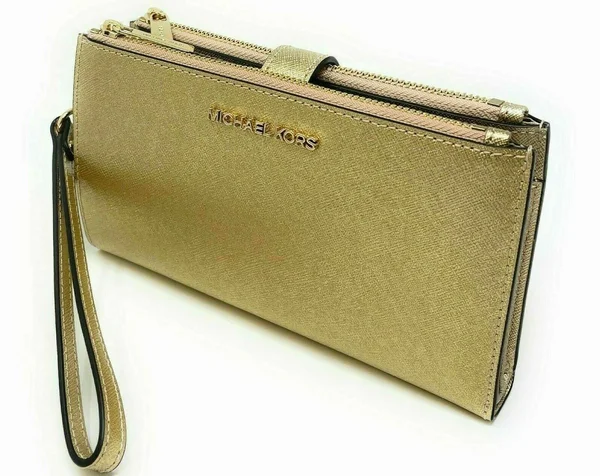 Michael Kors Bags - Michael Kors Double Zip Wristlet, Color: Gold, Size: Os, Thanhthuy2401&s Closet