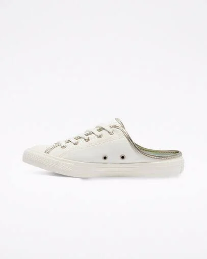 Converse Chuck Taylor All Star Dainty Sneaker Mule, Size 9.5 in Egret/Light Gold at Nordstrom