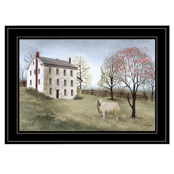 Spring at White House Farm by Billy Jacobs - Ready to Hang Framed Print, Black Frame