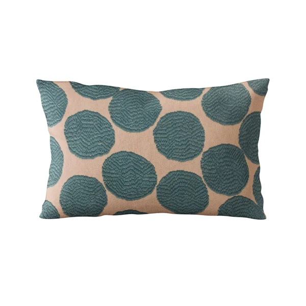 Plutus 26x22 x 26x22 Dots Luxury Throw Pillow in Blue