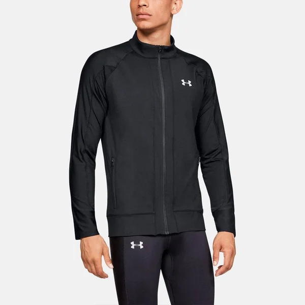 Under Armour ColdGear Run Knit Jacket Men's Running Apparel Black - Size Large