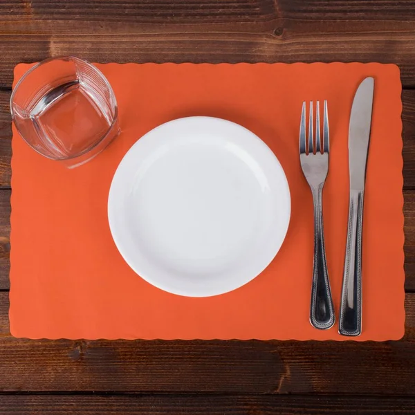 Hoffmaster 310555 10x22 x 14x22 Bittersweet Orange Colored Paper Placemat with Scalloped Edge - 1000/Case