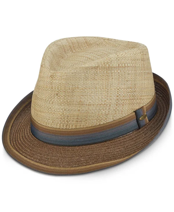 Scala Havana - Straw Fedora Hat - MS192-BRN4-IH
