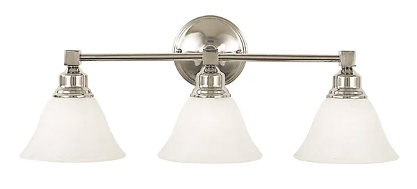Framburg 2423 PN/AM 3-Light Polished Nickel Taylor Sconce