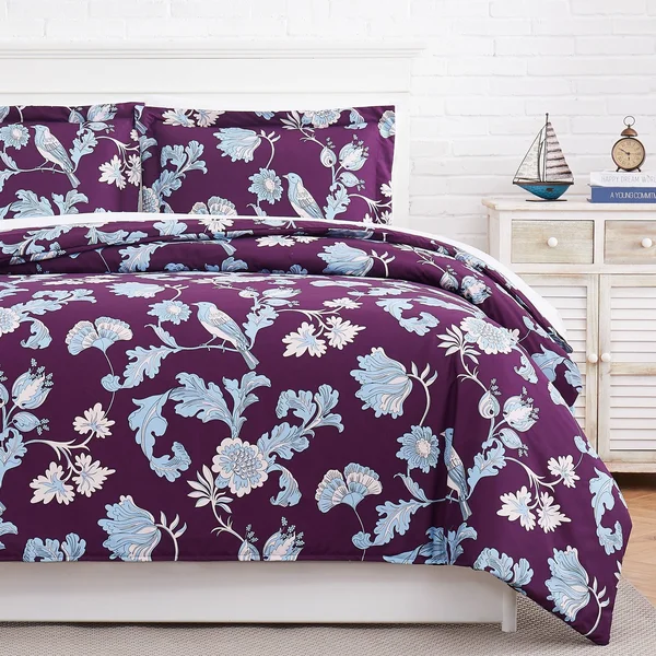 Early Spring Premium Comforter and Sham Set - Red - Full - Queen