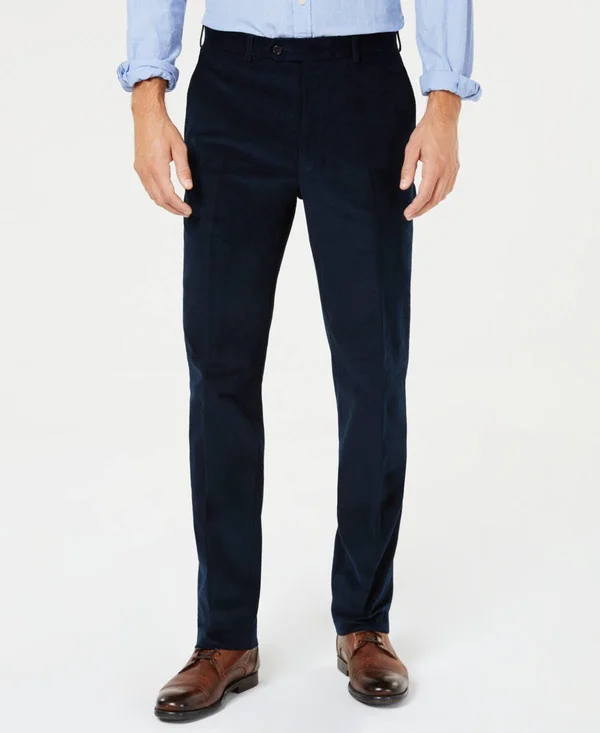 Ralph Lauren Mens Navy Stretch, Classic Fit Pants 30w/ 30L