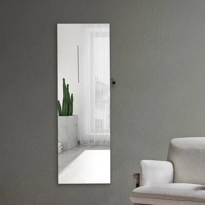 Elwin Wall Mounted Jewelry Armoire with Mirror Latitude Run Color: Brown