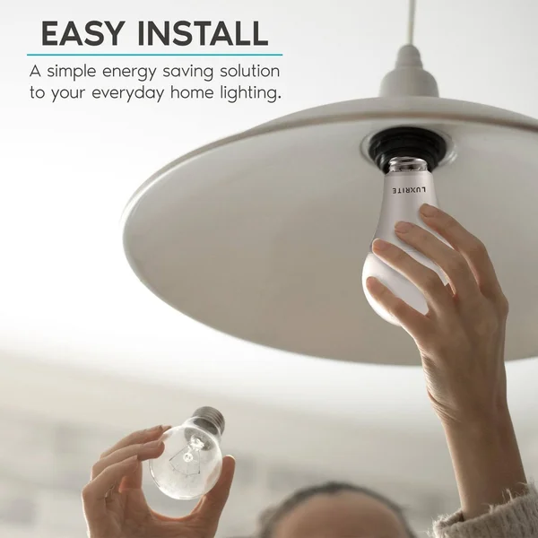 Luxrite A21 LED Bulbs 150 Watt Equivalent, 2550 Lumens, 3000K Warm White, Enclosed Fixture Rated, Dimmable, 22W, Energy Star, E2