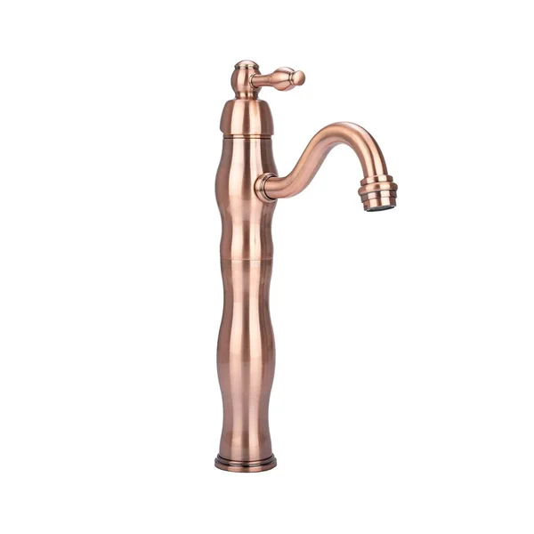 Copper Bathroom Vessel Sink Faucet, Single Handle One Hole Commercial Basin Mix