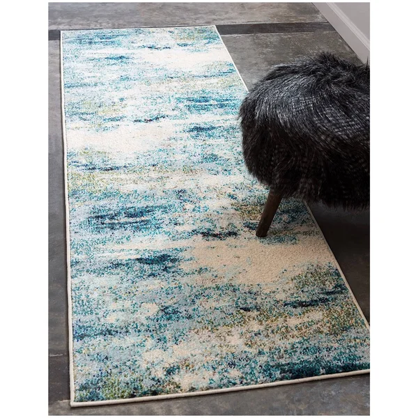 Unique Loom Chromatic Contemporary Area Rug Collection - Runner 2&2x22x6&7x22 3139845