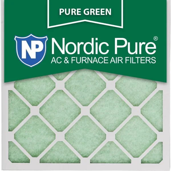 Nordic Pure 14x14x1 Pure Green AC Furnace Air Filters Qty 24 - White