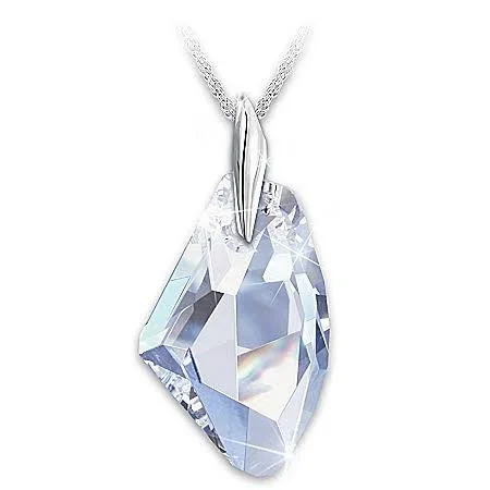 Facets of A Woman Swarovski Crystal Pendant Necklace