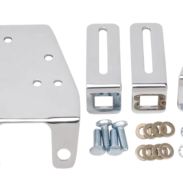 Edelbrock 8030 Carburetor Throttle Cable Bracket, Chrome