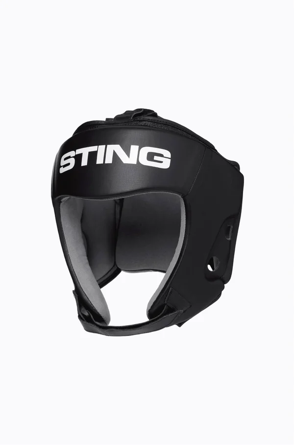 Sting Orion Gel Open Face Head Guard - Black, S